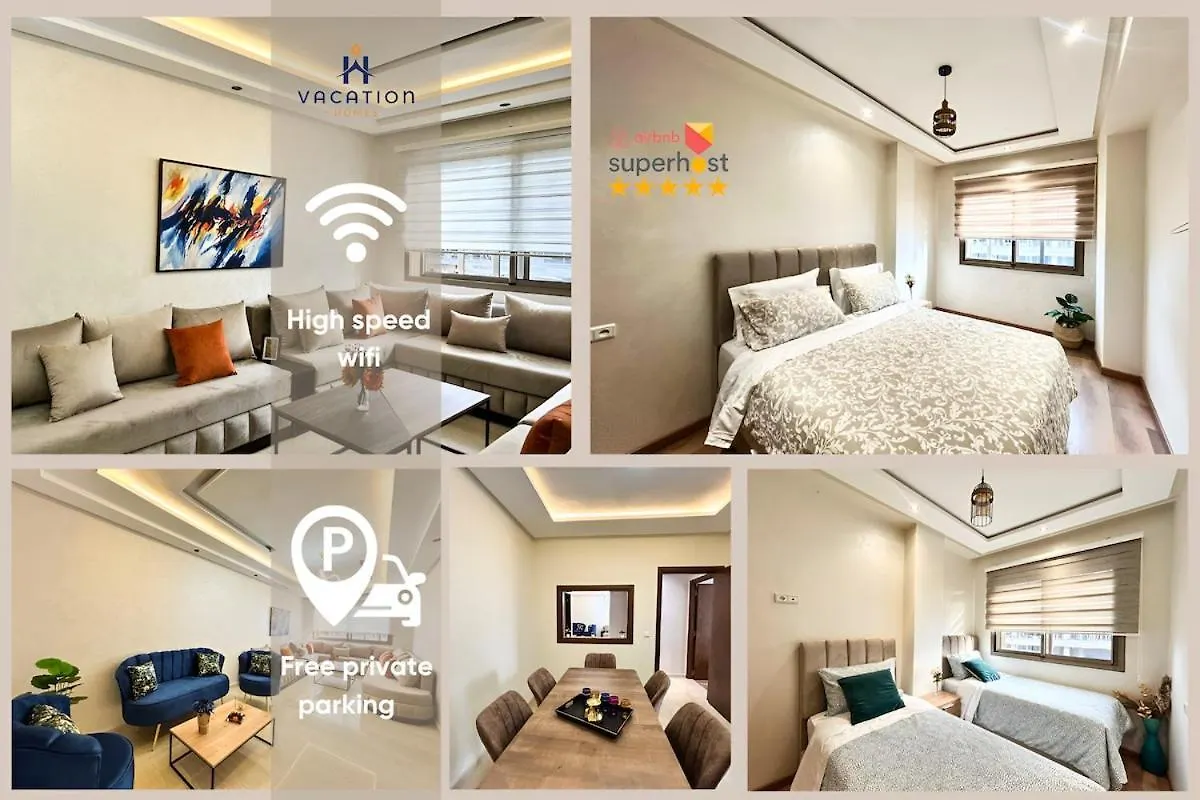 Family Stay Beautiful 2 Bedroom Apartment Casablanca